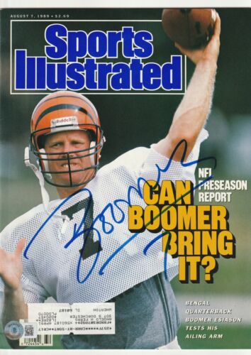 BOOMER ESIASON SIGNED 8/7/89 SPORTS ILLUSTRATED BECKETT AUTH COLLECTIBLE MEMORABILIA