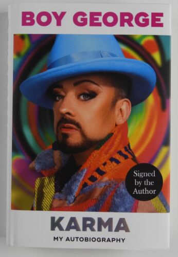BOY GEORGE JSA AUTOGRAPH SIGNED BOOK KARMA CULTURE CLUB COLLECTIBLE MEMORABILIA