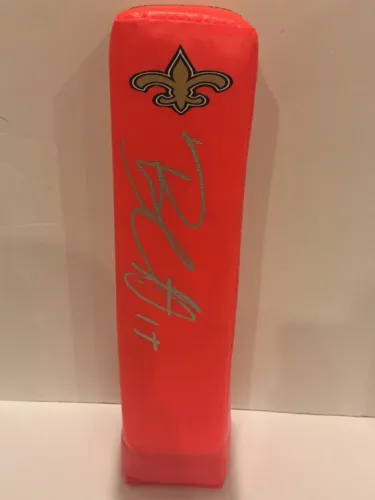 BRANDON MARSHALL SIGNED TOUCHDOWN PYLON NEW ORLEANS SAINTS FOOTBALL