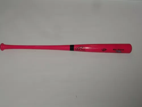 BRENDAN RODGERS SIGNED PINK RAWLINGS BAT COLORADO ROCKIES MOTHERS DAY PROOF