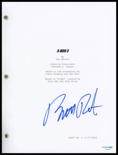 BRETT RATNER “X-MEN: THE LAST STAND” DIRECTOR AUTOGRAPH SIGNED SCRIPT SCREENPLAY COLLECTIBLE MEMORABILIA