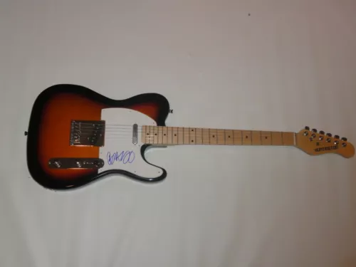 BRETT YOUNG SIGNED ELECTRIC GUITAR MERCY IN CASE YOU DIDN'T KNOW PROOF JSA COA