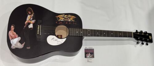 BRIAN MAY SIGNED CUSTOM ACOUSTIC GUITAR QUEEN AUTOGRAPHED JSA COA COLLECTIBLE MEMORABILIA