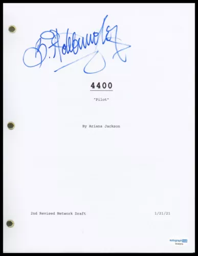 BRITTANY ADEBUMOLA “4400” AUTOGRAPH SIGNED ‘SHANICE’ PILOT EPISODE SCRIPT ACOA COLLECTIBLE MEMORABILIA