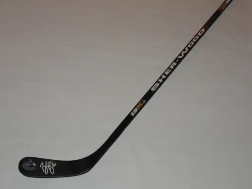 BROCK BOESER SIGNED SHERWOOD HOCKEY STICK VANCOUVER CANUCKS CALDER PROOF