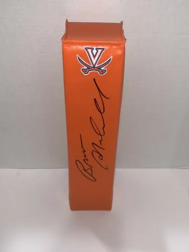 BRONCO MENDENHALL SIGNED TOUCHDOWN PYLON VIRGINIA CAVALIERS FOOTBALL JSA COA COLLECTIBLE MEMORABILIA