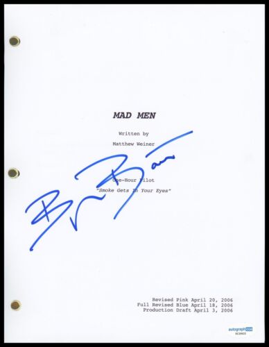 BRYAN BATT “MAD MEN” AUTOGRAPH SIGNED FULL COMPLETE PILOT EPISODE SCRIPT ACOA COLLECTIBLE MEMORABILIA