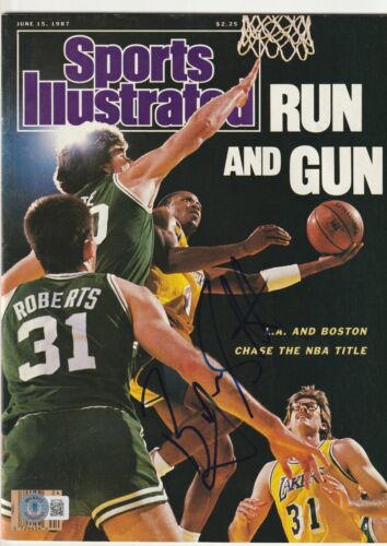 BYRON SCOTT SIGNED 6/15/87 SPORTS ILLUSTRATED BECKETT AUTH (NO LABEL) COLLECTIBLE MEMORABILIA