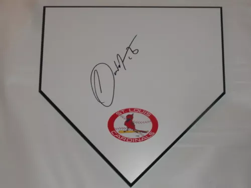 CARLOS MARTINEZ SIGNED HOME PLATE ST. LOUIS CARDINALS ALL STAR PROOF