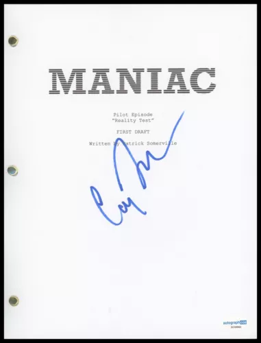 CARY FUKUNAGA “MANIAC” AUTOGRAPH SIGNED COMPLETE PILOT EPISODE SCRIPT ACOA COLLECTIBLE MEMORABILIA