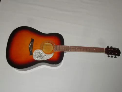 CAYLEE HAMMACK SIGNED FULL-SIZE SUNBURST ACOUSTIC GUITAR COUNTRY STAR PSA COA