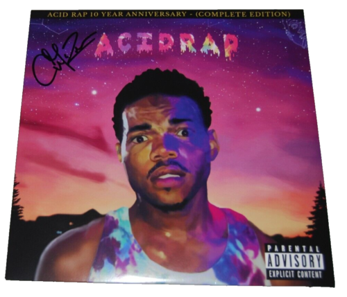 CHANCE THE RAPPER SIGNED (ACID RAP) 10 YEAR ANNIVERSARY VINYL ALBUM RECORD LP COLLECTIBLE MEMORABILIA