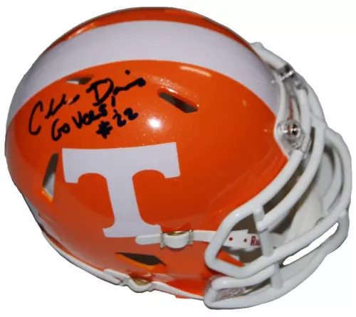 CHARLES DAVIS signed (TENNESSEE VOLUNTEERS) mini football helmet BECKETT AD47315