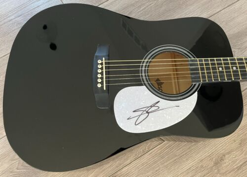 CHASE RICE SIGNED AUTOGRAPH 41″ FULL SIZE SONART ACOUSTIC GUITAR W/EXACT PROOF COLLECTIBLE MEMORABILIA