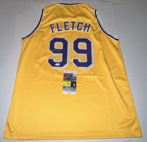 CHEVY CHASE SIGNED CUSTOM FLETCH BASKETBALL JERSEY AUTOGRAPHED LA LAKERS JSA COLLECTIBLE MEMORABILIA