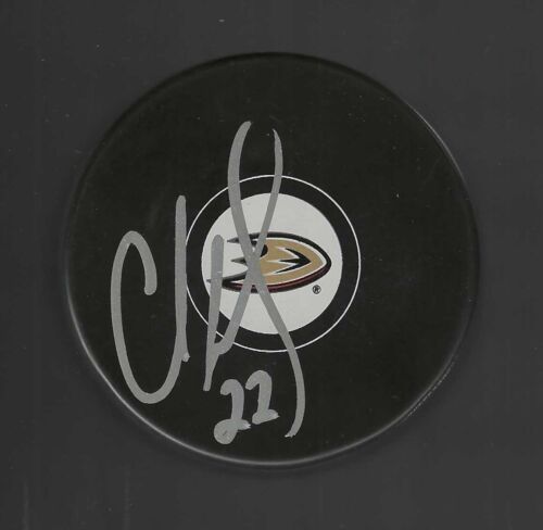 CHRIS KELLY SIGNED ANAHEIM DUCKS PUCK COLLECTIBLE MEMORABILIA