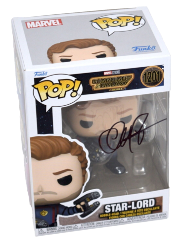 Chris Pratt Signed Funko Pop Star-Lord Guardians of The Galaxy ...