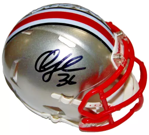CHRIS SPIELMAN signed (OHIO STATE BUCKEYES) mini football helmet BECKETT BM02804