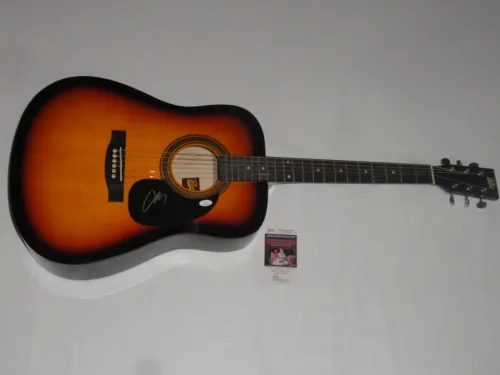 CHRIS YOUNG SIGNED SUNBURST ACOUSTIC GUITAR AUTOGRAPHED JSA COA COLLECTIBLE MEMORABILIA