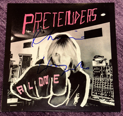 CHRISSIE HYNDE SIGNED PRETENDERS ALONE LP ALBUM COVER BECKETT AUTH (BAS) COLLECTIBLE MEMORABILIA