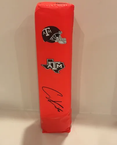 CHRISTIAN KIRK SIGNED TOUCHDOWN PYLON TEXAS A&M AGGIES PROOF NFL STAR FOOTBALL