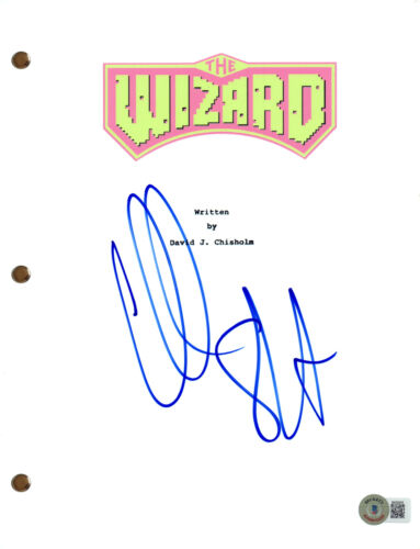 CHRISTIAN SLATER SIGNED AUTOGRAPH THE WIZARD MOVIE SCRIPT SCREENPLAY BECKETT COA COLLECTIBLE MEMORABILIA