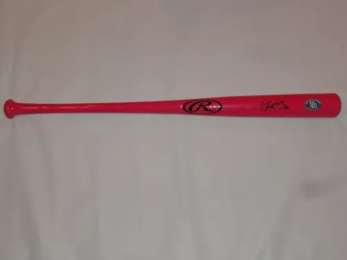 CHRISTIAN VILLANUEVA SIGNED PINK BAT SAN DIEGO PADRES MOTHER'S DAY JSA COA