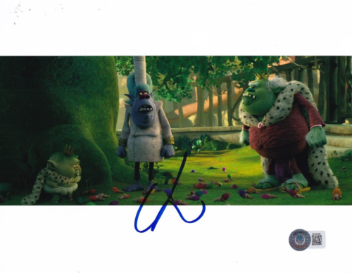 CHRISTOPHER MINTZ-PLASSE SIGNED (TROLLS) MOVIE KING GRISTLE 8×10 BECKETT BL52460 COLLECTIBLE MEMORABILIA
