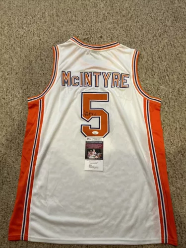 CLEMSON TIGERS- TERRELL MCINTYRE SIGNED AUTOGRAPH JERSEY JSA COA BASKETBALL