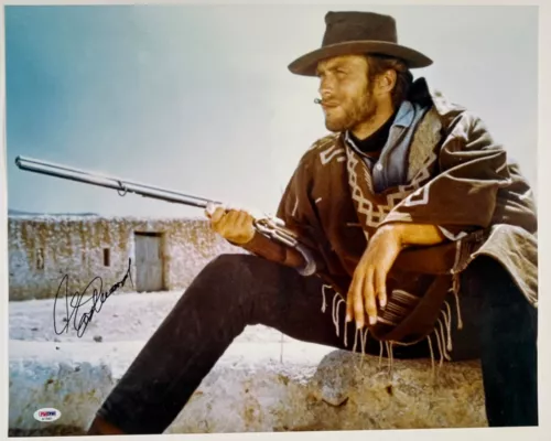 CLINT EASTWOOD JSA SIGNED AUTOGRAPH 16 X 20 PHOTO FOR A FEW DOLLARS MORE COLLECTIBLE MEMORABILIA