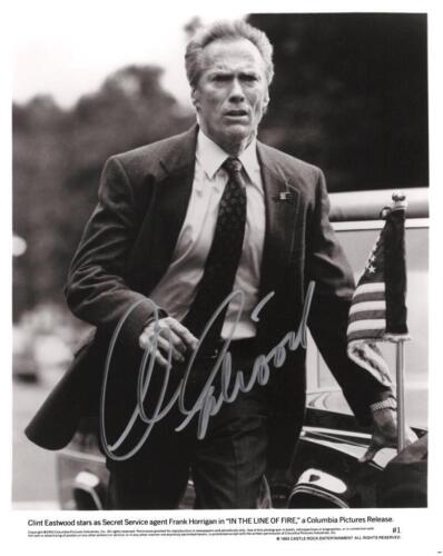 CLINT EASTWOOD SIGNED AUTOGRAPH 8×10 PHOTO – IN THE LINE OF FIRE W/ BECKETT COA COLLECTIBLE MEMORABILIA