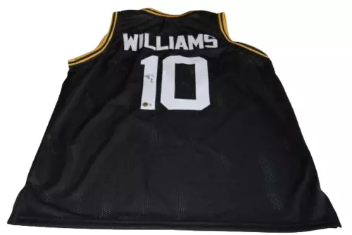 CODY WILLIAMS SIGNED COLORADO BUFFALOES CUSTOM BASKETBALL JERSEY BECKETT BM98691 COLLECTIBLE MEMORABILIA