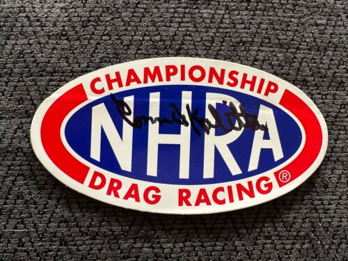 Connie Kalitta Signed NHRA Drag Racing Sticker Autographed card ...