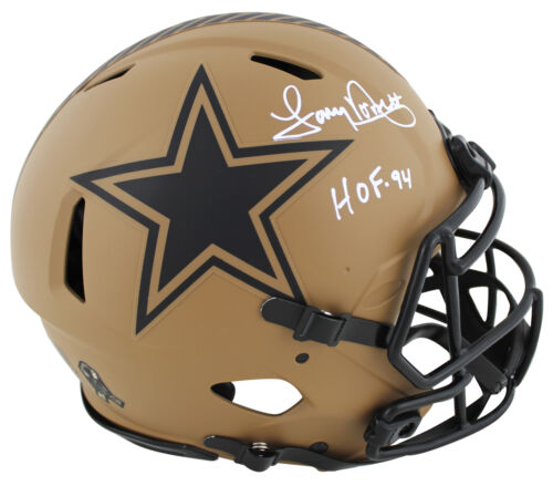 COWBOYS TONY DORSETT “HOF 94” SIGNED STS II F/S SPEED PROLINE HELMET BAS WITNESS COLLECTIBLE MEMORABILIA