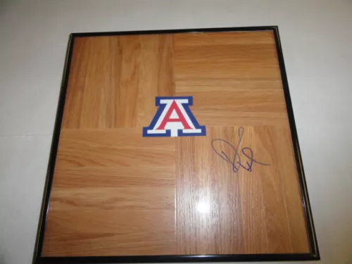 DAMON STOUDAMIRE SIGNED FRAMED 12X12 FLOORBOARD ARIZONA WILDCATS