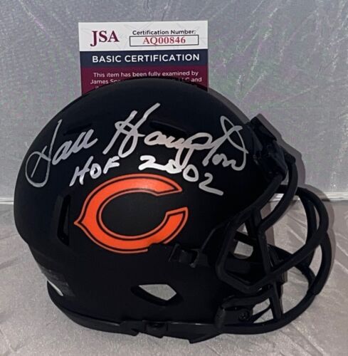 DAN HAMPTON SIGNED CHICAGO BEARS ECLIPSE MINI HELMET AUTOGRAPHED W HOF JSA COLLECTIBLE MEMORABILIA