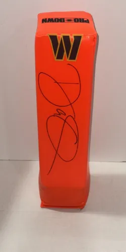 DAN QUINN SIGNED TOUCHDOWN PYLON WASHINGTON COMMANDERS COACH FOOTBALL