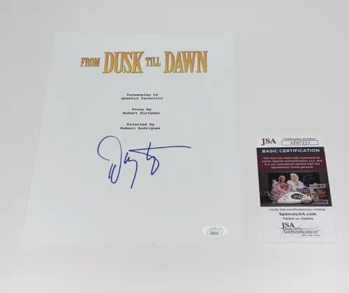 DANNY TREJO SIGNED FROM DUSK TIL DAWN FULL MOVIE SCRIPT JSA COA COLLECTIBLE MEMORABILIA