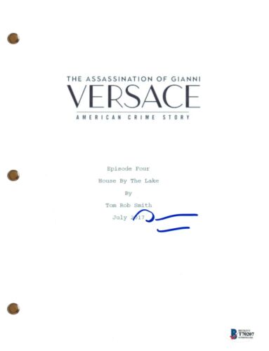 DARREN CRISS SIGNED AUTOGRAPH VERSACE AMERICAN CRIME STORY PILOT SCRIPT BAS COA COLLECTIBLE MEMORABILIA