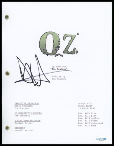 DEAN WINTERS “OZ” AUTOGRAPH SIGNED ‘THE ROUTINE’ PILOT EPISODE SCRIPT ACOA COLLECTIBLE MEMORABILIA