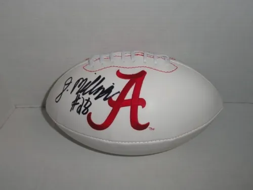 DEE MILLINER SIGNED ALABAMA CRIMSON TIDE LOGO FOOTBALL BCS CHAMPIONS