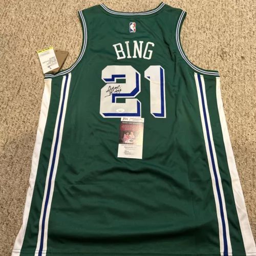 DETROIT PISTONS- DAVE BING SIGNED AUTOGRAPH JERSEY JSA COA HOF SYRACUSE
