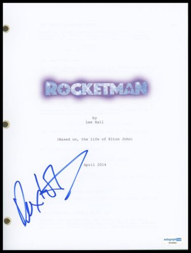 DEXTER FLETCHER “ROCKETMAN” DIRECTOR AUTOGRAPH SIGNED SCRIPT SCREENPLAY ACOA COLLECTIBLE MEMORABILIA