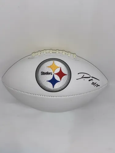 DIONTAE JOHNSON SIGNED PITTSBURGH STEELERS LOGO FOOTBALL PROOF