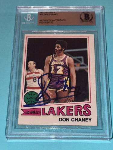 DON CHANEY SIGNED 1977-78 TOPPS CARD #27 BECKETT AUTHENTICATED BAS COLLECTIBLE MEMORABILIA