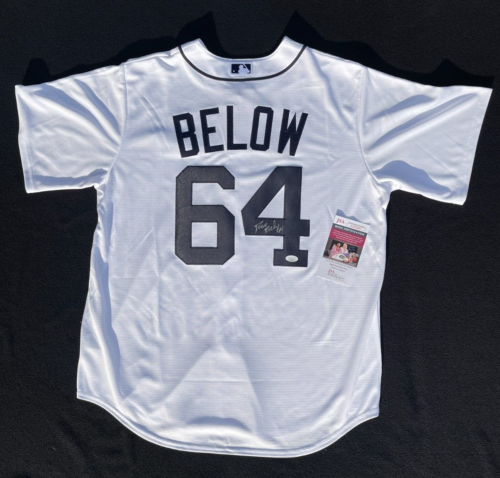 DUANE BELOW SIGNED DETROIT TIGERS NIKE JERSEY SIZE L JSA COA COLLECTIBLE MEMORABILIA