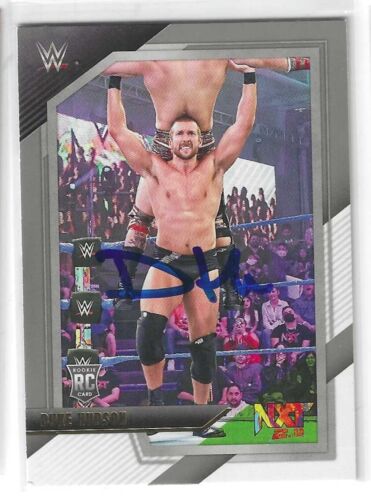DUKE HUDSON SIGNED 2022 PANINI NXT WWE SILVER ROOKIE CARD #95 CHASE U COLLECTIBLE MEMORABILIA