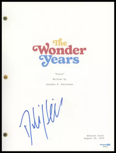 DULE HILL “THE WONDER YEARS” AUTOGRAPH SIGNED FULL PILOT EPISODE SCRIPT ACOA COLLECTIBLE MEMORABILIA