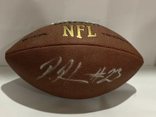 DUNTA ROBINSON SIGNED NFL FOOTBALL ATLANTA FALCONS