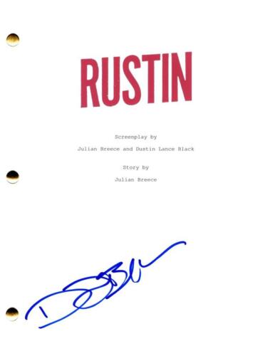 Dustin Lance Black Signed Autograph Rustin Full Movie Script Screenplay